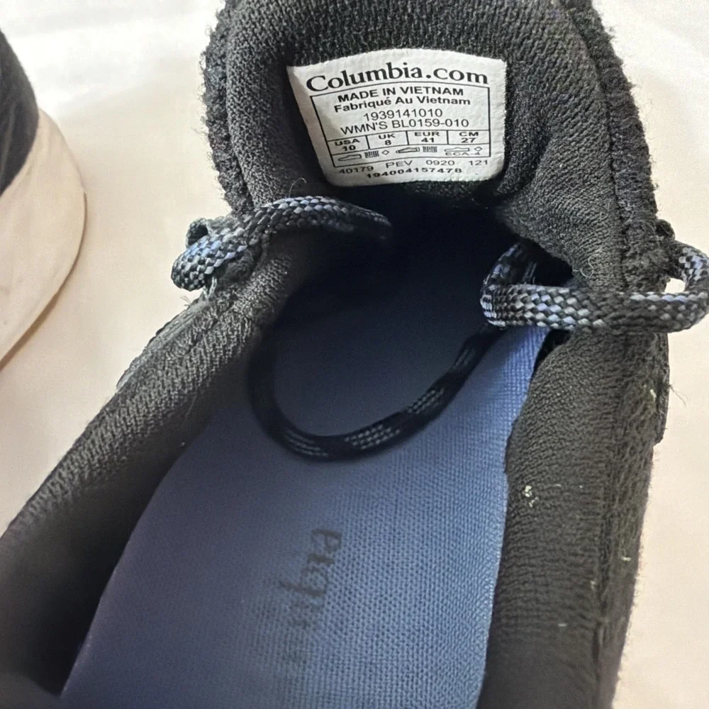 Columbia Vent Aero Walking Shoes Womens Size 10 Casual‎ Black Comfort Light Shoe